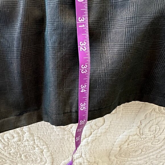 VINTAGE Brent brown black plaid trench coat 60s 70s retro outerwear jacket XXL - Picture 10 of 10